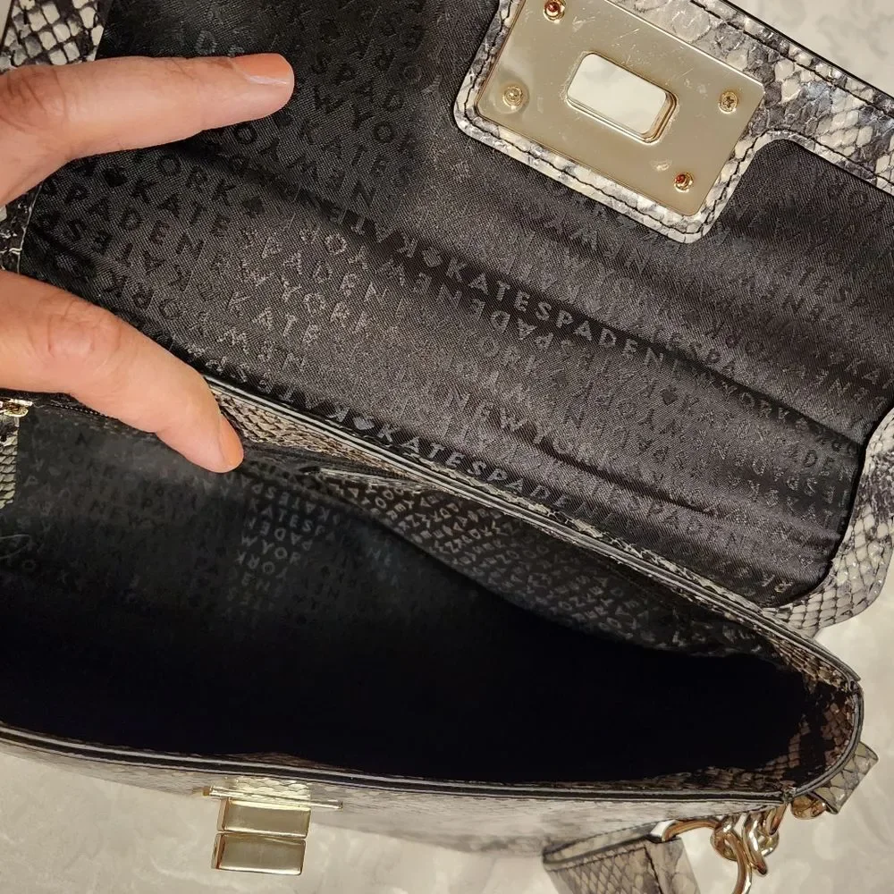 Kate Spade shoulder bag, snake skin design